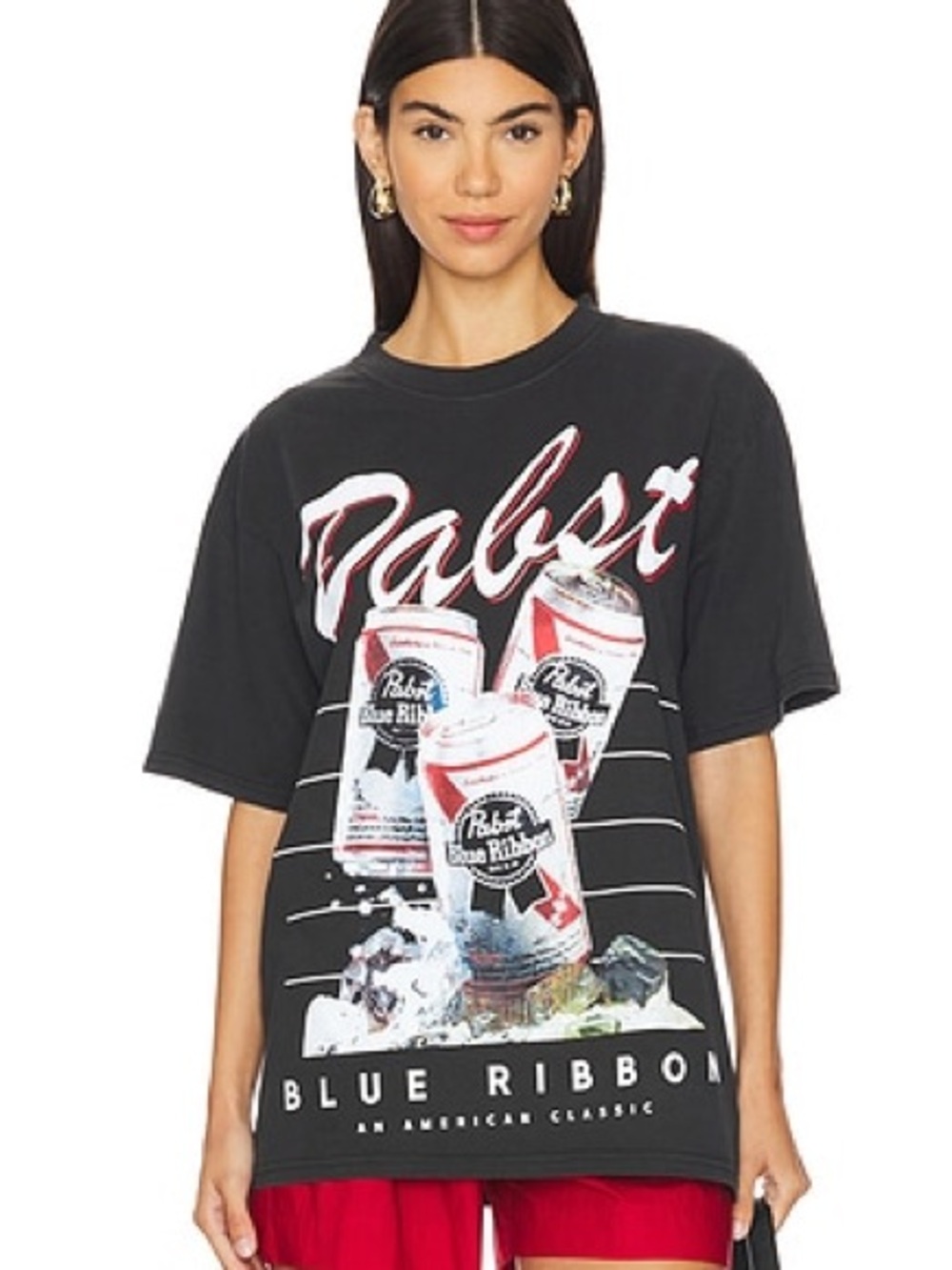 REVOLVE Black Pabst Blue Ribbon Graphic Tee